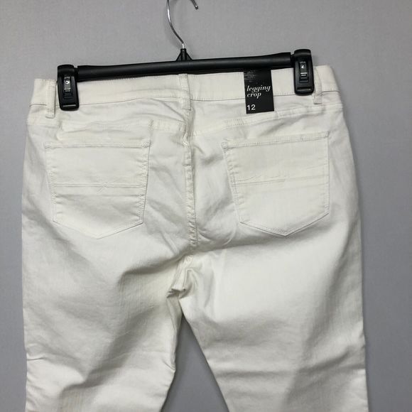 NWT New York & Co. Women Legging Crop Jeans Size 12 White Denim B187 -20 - Picture 13 of 13